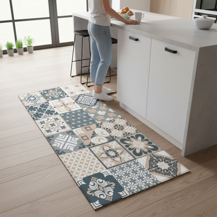 Tapis Cuisine design patchwork antidérapant
