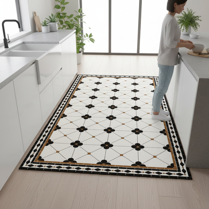 Kitchen Floor Mat Waterproof Non-slip Oil-proof Diatom Mud Wipeable Washable Soft Carpet Dirt-resistant Balcony Rug Alfombr