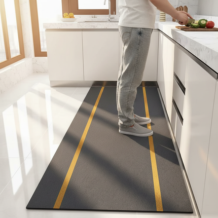 Tapis Cuisine design moderne antidérapant haut de gamme