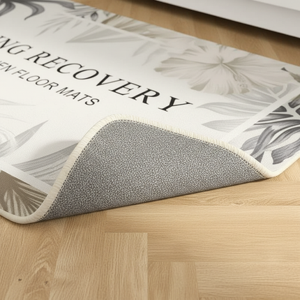 Carpet for Kitchen Pvc Leather Non-slip Floor Mat Waterproof Oil-proof Foot Mats Long Rug Green Plants Home Decoration Rugs - gallery 2