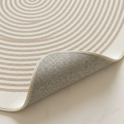 Tapis Cuisine ovale rayé antidérapant