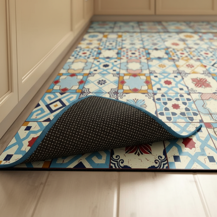 Tapis Cuisine long mosaïque antidérapant