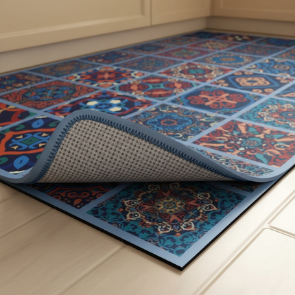 Tapis Cuisine long mosaïque antidérapant lavable