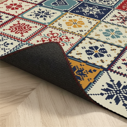 Tapis Cuisine multicolore patchwork antidérapant