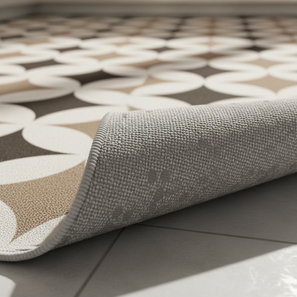 Tapis Cuisine moderne géométrique antidérapant sobre