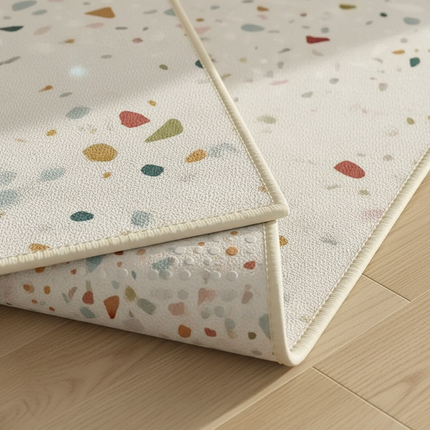 Tapis Cuisine motif terrazzo multicolore antidérapant