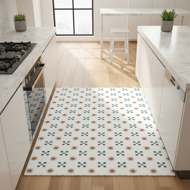 Tapis Cuisine design géométrique antidérapant