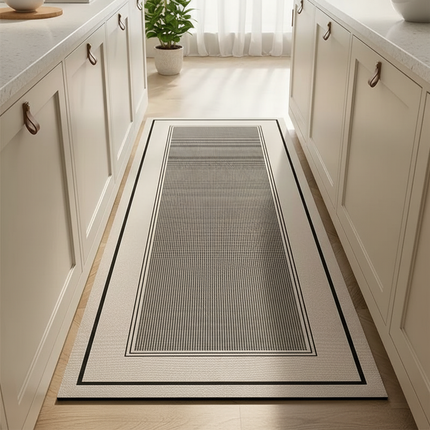 Kitchen Pvc Floor Mat Leather Waterproof Non-slip Carpet Oil-proof Foot Mats Pink Flower Pattern Home Decoration Rug Vinyl Rugs