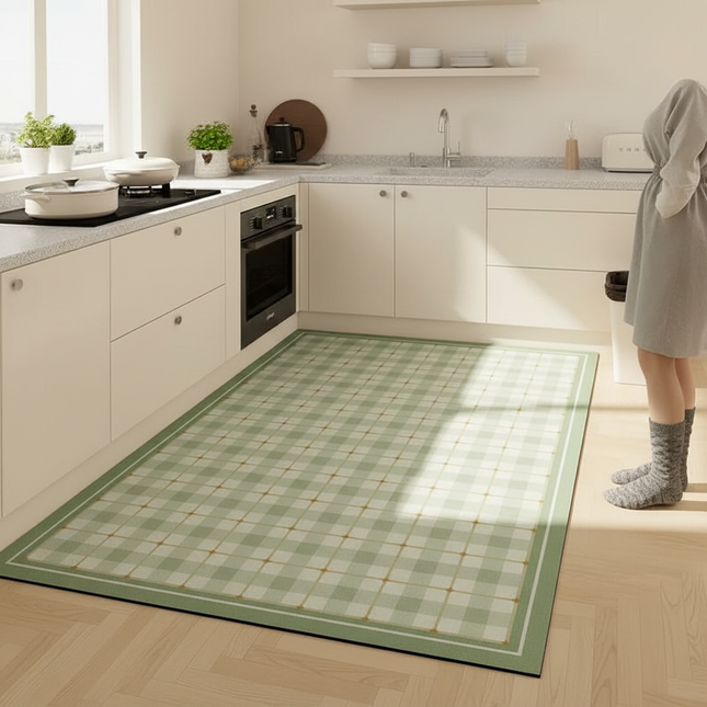 Kitchen Floor Mat Waterproof Large Carpet Pvc Leather Non-slip Oil-proof Foot Mats Home Decoration Rug Alfombra De Cocina 주방 깔개
