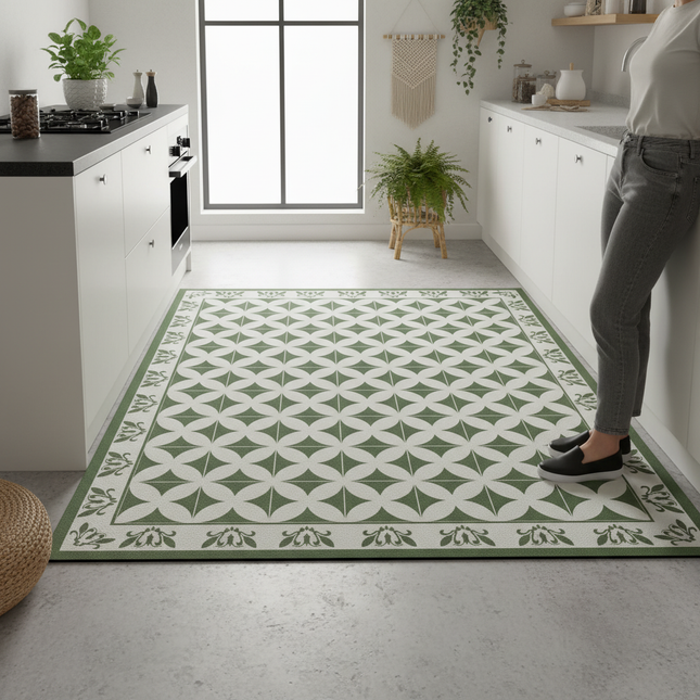 Kitchen Floor Mat Waterproof Large Carpet Pvc Leather Non-slip Oil-proof Foot Mats Home Decoration Rug Alfombra De Cocina 주방 깔개