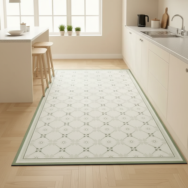 Kitchen Floor Mat Waterproof Large Carpet Pvc Leather Non-slip Oil-proof Foot Mats Home Decoration Rug Alfombra De Cocina 주방 깔개