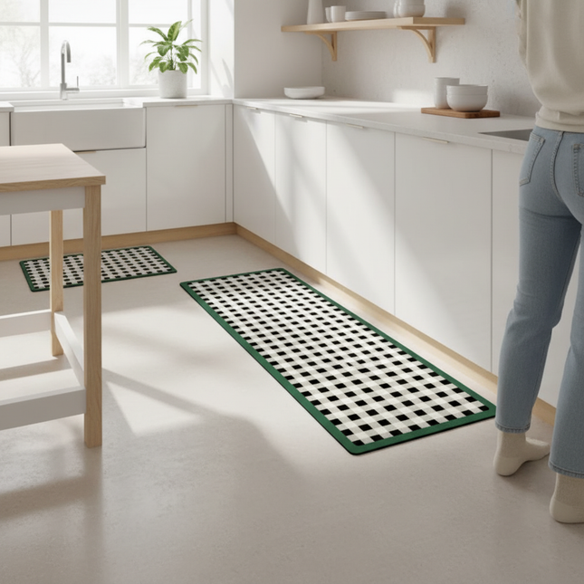 Pvc Leather Carpet for Kitchen Floor Mats Waterproof Oil Proof Mat Anti Slip Bath Footmat Long Hallway Entrance Doormat Alfombra