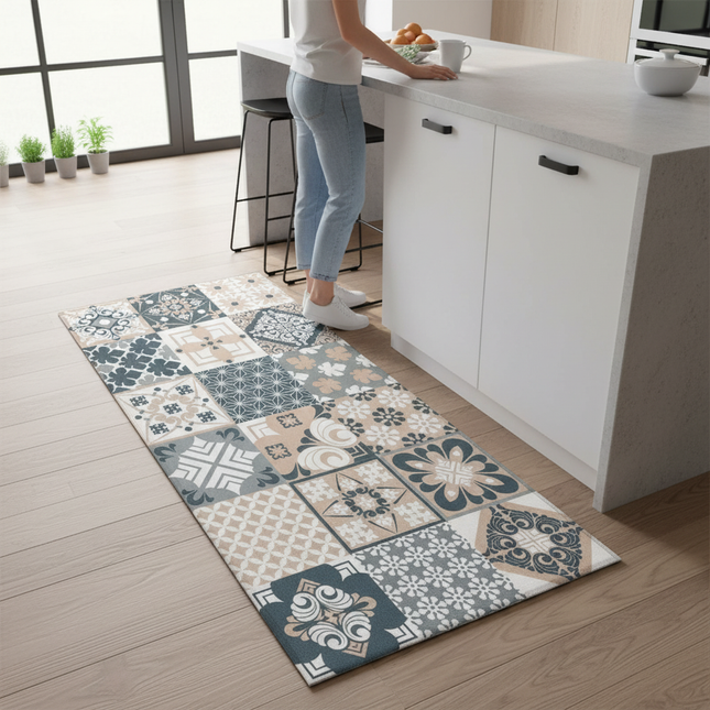Tapis Cuisine design patchwork antidérapant