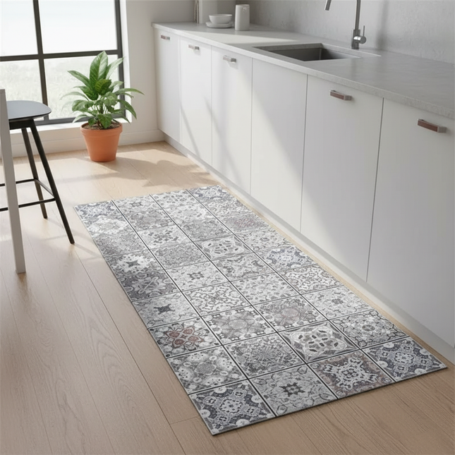 Kitchen Rug Waterproof Kitchen Mat Home Decoration Oil-proof Non-slip Kitchen Rugs Kitchen Vinyl Carpet שטיח למטבח