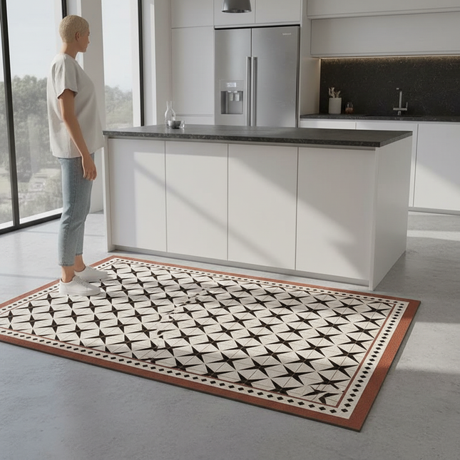 Tapis Cuisine motif étoiles imperméable