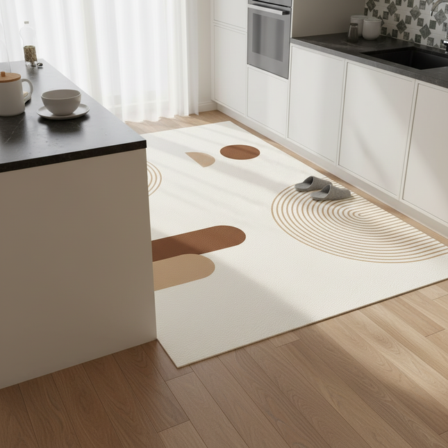 PVC Kitchen Carpet Waterproof Non-slip Floor Mat Oil-proof Home Decoration Rug Vinyl Leather Foot Mats Alfombra Pvc Cocina 주방매트