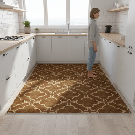 Home Kitchen Anti-oil Anti-slip Carpet PVC Leather Entrance Rugs Large Area Balcony Carpets Modern Living Room Decoration Rug