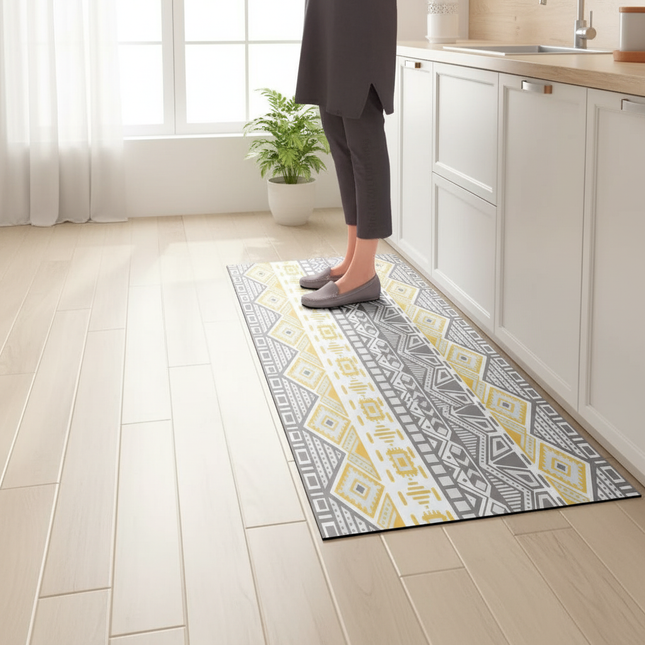 1PCS Kitchen Floor Mat Waterproof, Anti-skid, Anti-dirty Foot Mat Household Door Mat Crystal Velvet Long Strip Carpet Door Mats