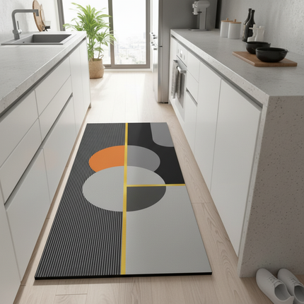 Tapis Cuisine géométrique moderne antidérapant