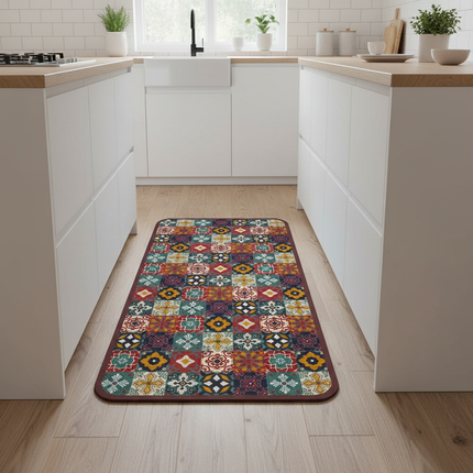 Tapis Cuisine patchwork antidérapant