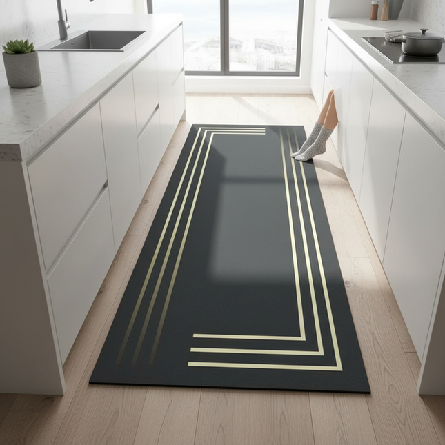 Kitchen Floor Mat Bedroom Living Room Long Bedside Area Rug Hallway Soft Washable Carpet Anti Slip Bathroom Entrance Doormat