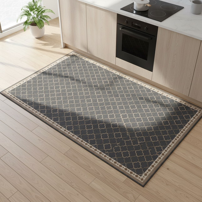 Minimalist Style Carpets Pvc Leather Washable Carpet Living Room Bedroom Cloakroom Rugs Balcony Kitchen Waterproof Non-slip Rug