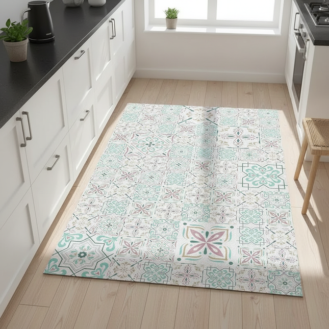 Non-slip Kitchen Rugs Vinyl Kitchen Carpet Waterproof Floor Mat for Kitchen Home Decoration Area Rug Alfombras De Cocina