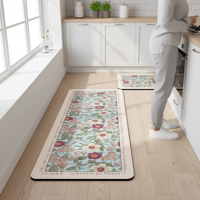 Carpet for Kitchen Floor Mat Waterproof PVC Long Foot Mats Leather Oil-proof Home Decoration Rug 주방바닥매트 שטיח למטבח Pvc주방매트