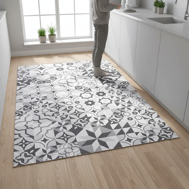 Non-slip Kitchen Rugs Vinyl Kitchen Carpet Waterproof Floor Mat for Kitchen Home Decoration Area Rug Alfombras De Cocina