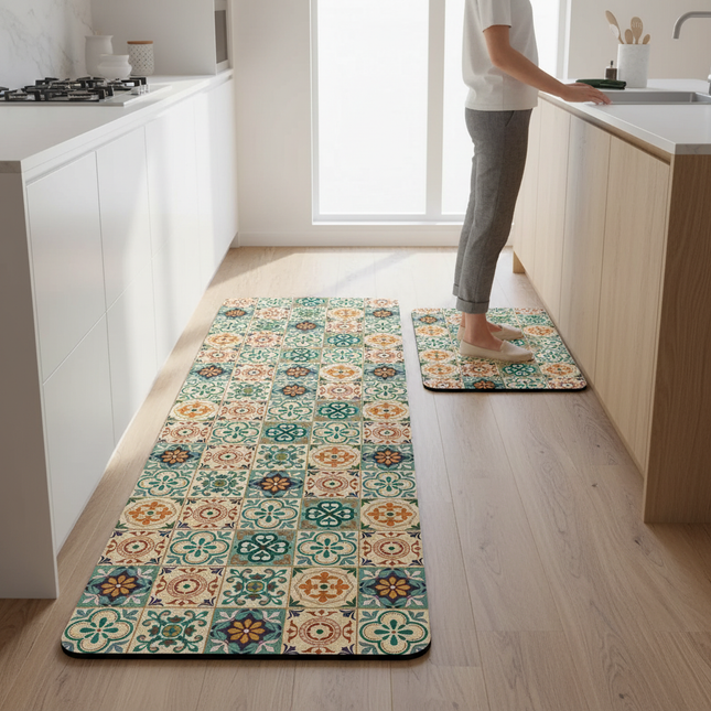 Carpet for Kitchen Floor Mat Waterproof PVC Long Foot Mats Leather Oil-proof Home Decoration Rug 주방바닥매트 שטיח למטבח Pvc주방매트