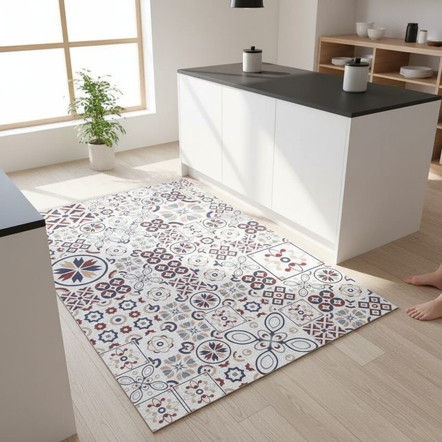 Non-slip Kitchen Rugs Vinyl Kitchen Carpet Waterproof Floor Mat for Kitchen Home Decoration Area Rug Alfombras De Cocina