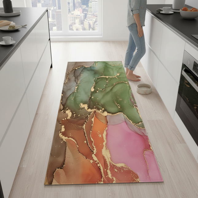 Entrance Doormat Kitchen Carpet Bedroom Floor Balcony Decoration Long Rug Custom Made Home Bath Door Hallway Anti-Slip Foot Mat