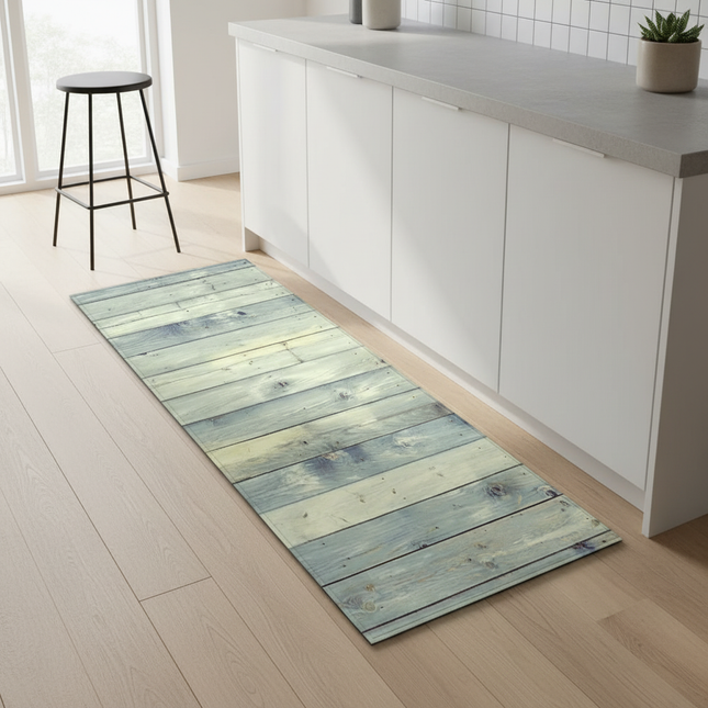 Tapis Cuisine effet bois vieilli antidérapant
