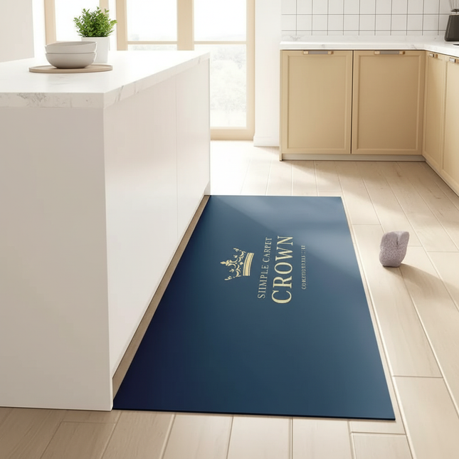 Kitchen Absorbent Mat Non-Skid Waterproof Wipeable Comfort Standing Kitchen Rugs and Mats Wipeable Wash Free Long Strip Carpet