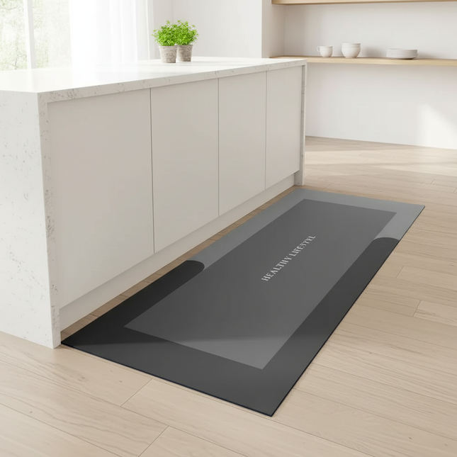 Kitchen Absorbent Mat Non-Skid Waterproof Wipeable Comfort Standing Kitchen Rugs and Mats Wipeable Wash Free Long Strip Carpet