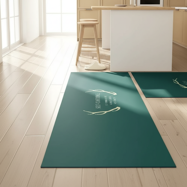 Kitchen Absorbent Mat Non-Skid Waterproof Wipeable Comfort Standing Kitchen Rugs and Mats Wipeable Wash Free Long Strip Carpet