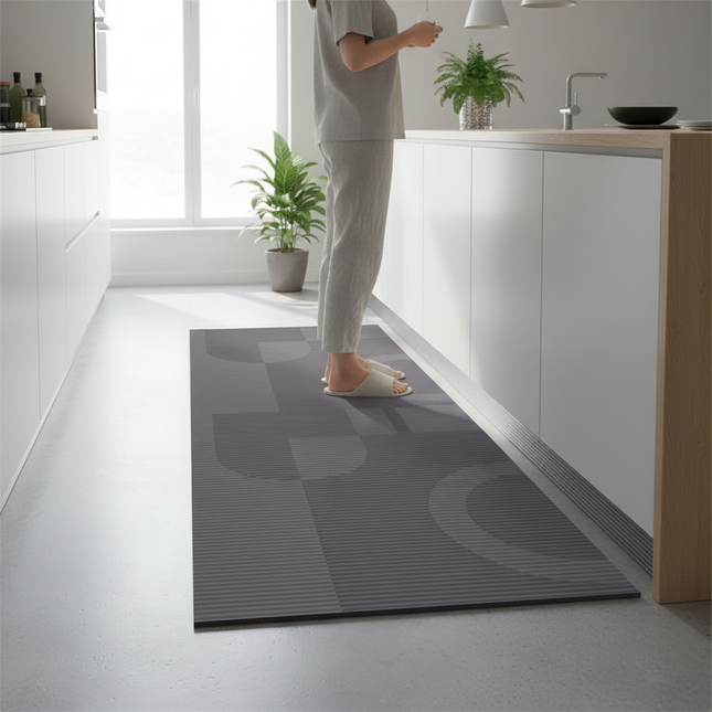 Tapis Cuisine Anthracite Design Antidérapant
