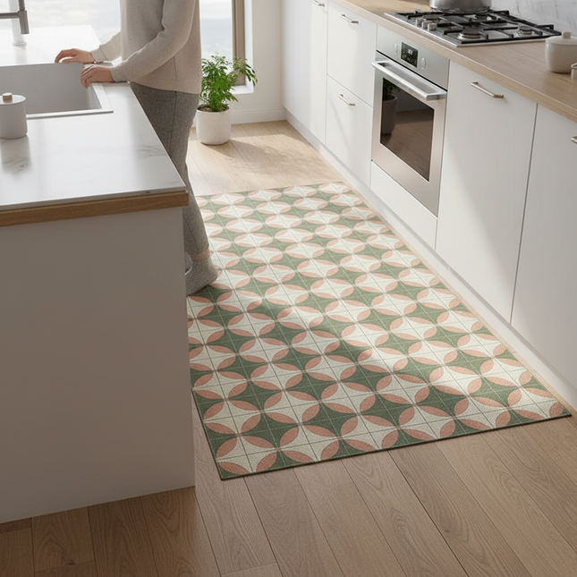 Minimalist Style Carpets Pvc Leather Washable Carpet Living Room Bedroom Cloakroom Rugs Balcony Kitchen Waterproof Non-slip Rug