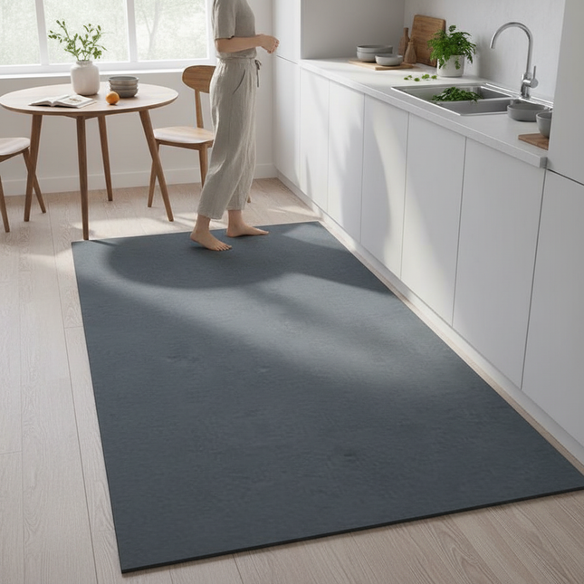 Tapis Cuisine gris anthracite antidérapant