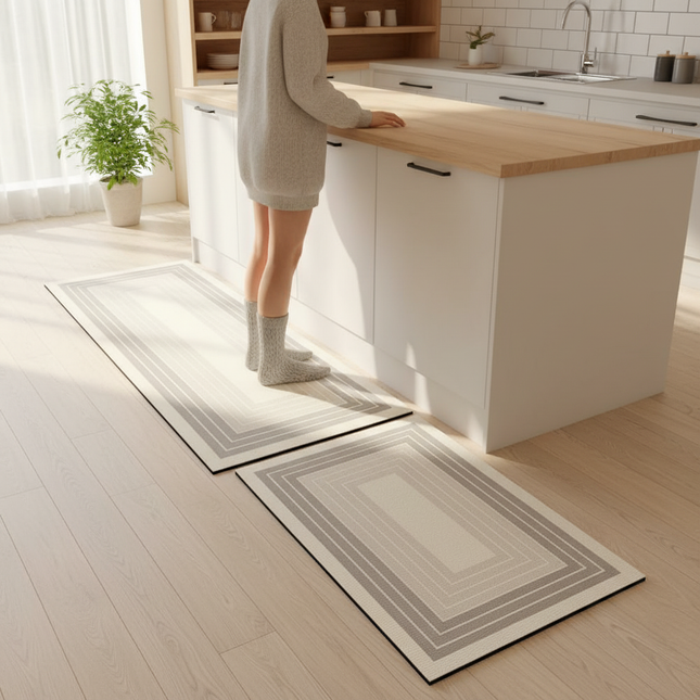 VIKAMA Multi-Functional Non-Slip Mat & Carpet Absorbs Water, Features Stylish Patterns, Ideal for Kitchens and Bathrooms