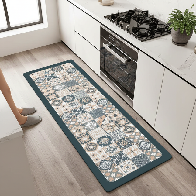 Tapis Cuisine Motif mosaïque antidérapant