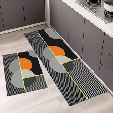 Tapis Cuisine moderne géométrique absorbant