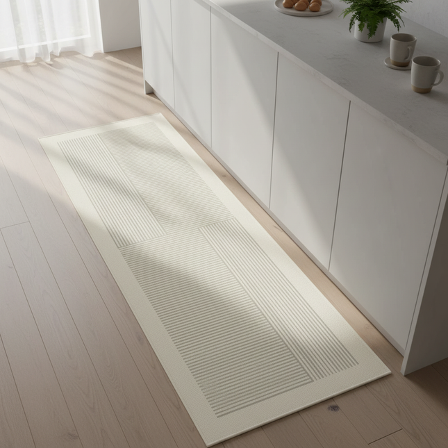 Tapis Cuisine moderne géométrique lavable