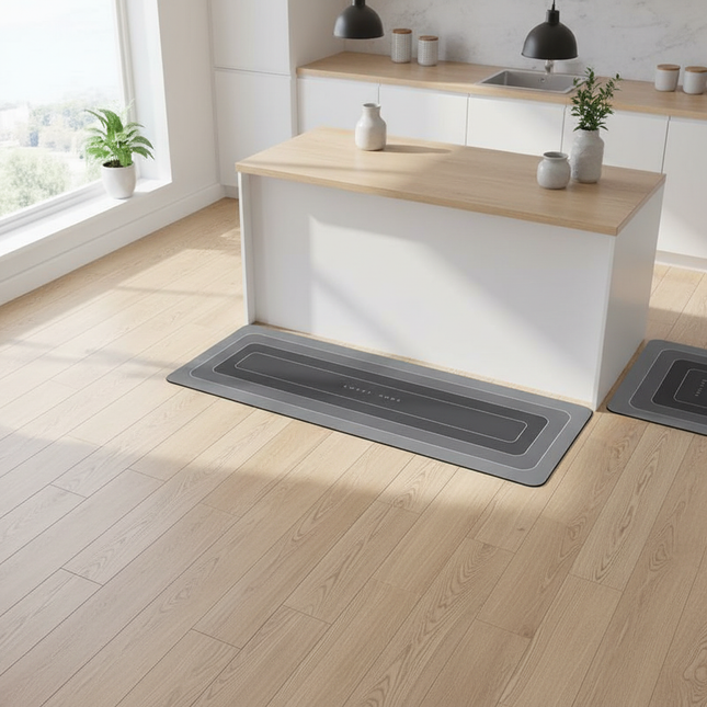 1PCS Kitchen Floor Mat Waterproof, Anti-skid, Anti-dirty Foot Mat Household Door Mat, Door Mat Carpet, Diatomite Door Mat