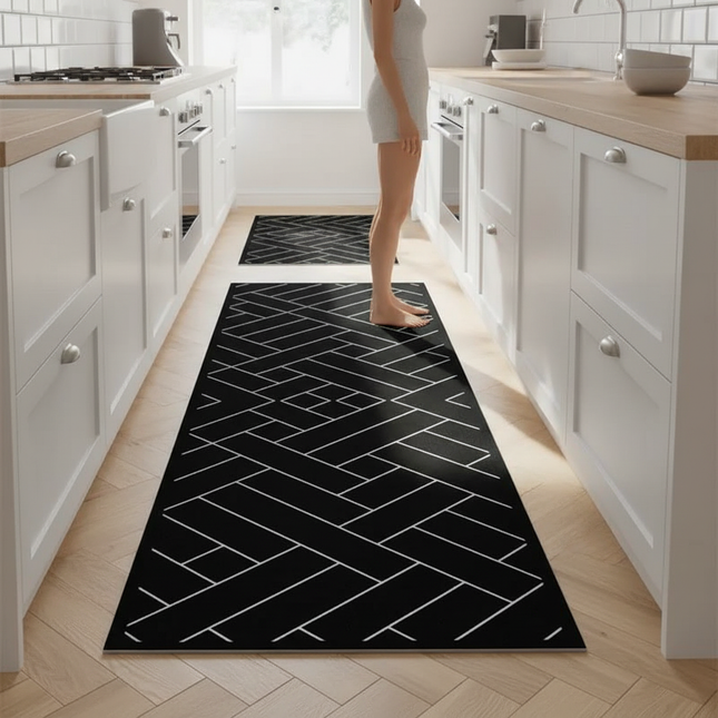Kitchen Floor Mat Bedroom Living Room Long Bedside Area Rug Hallway Soft Washable Carpet Anti Slip Bathroom Entrance Doormat