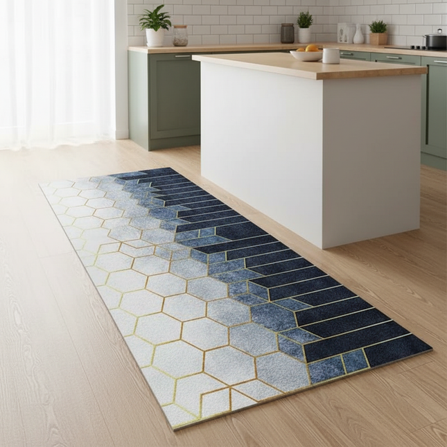 Kitchen Floor Mat Bedroom Living Room Long Bedside Area Rug Hallway Soft Washable Carpet Anti Slip Bathroom Entrance Doormat