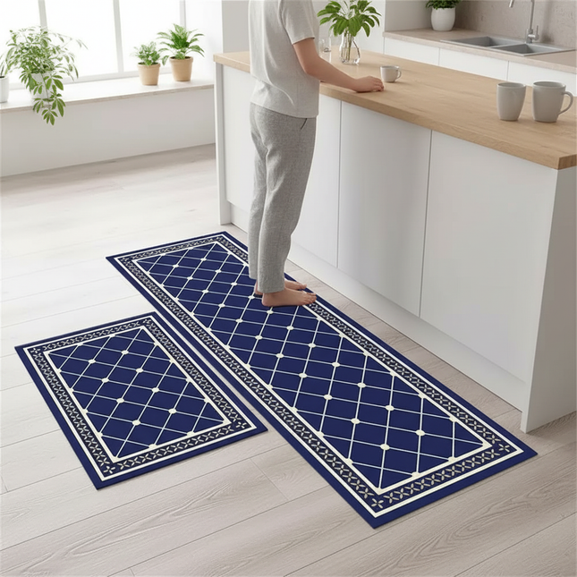 Kitchen Floor Mat Bedroom Living Room Long Bedside Area Rug Hallway Soft Washable Carpet Anti Slip Bathroom Entrance Doormat