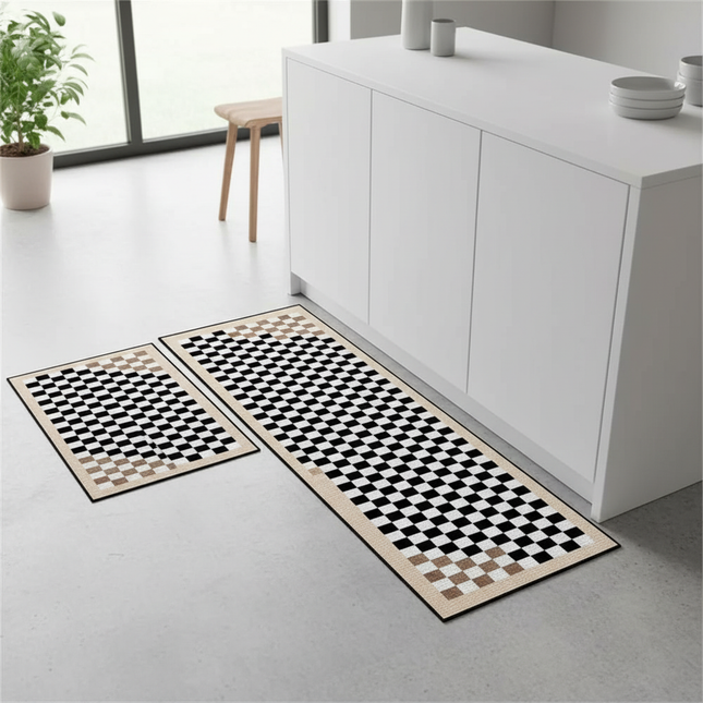 Kitchen Floor Mat Bedroom Living Room Long Bedside Area Rug Hallway Soft Washable Carpet Anti Slip Bathroom Entrance Doormat
