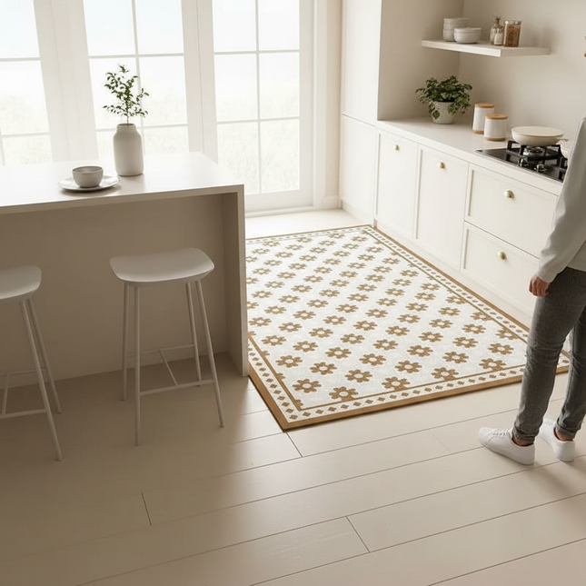 VIKAMA Fresh And Clean Diatom Mud Floor Mat, Large-Sized Anti-Slip Floor Mat For Kitchen And Bathroom, Home Decoration