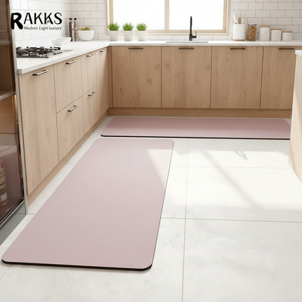 RAKKS Modern Home Minimalist Solid Colors New Diatomite Kitchen Carpet  Super Anti-slip, Super Water-absorbent And Easy To Use